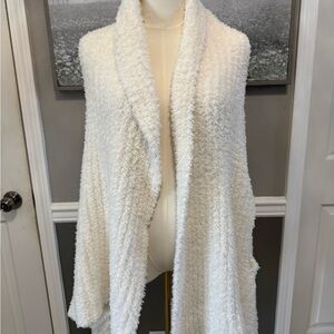 Cozy White Textured Shawl
